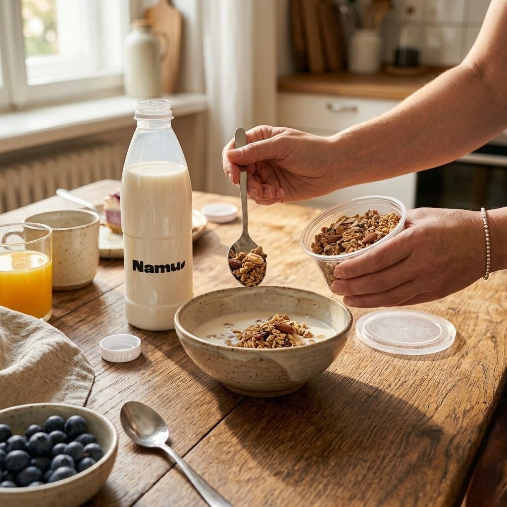 ✨ ნამუს გრანოლა და ნუშის რძე ✨
დახვეწილი და სასარგებლო საუზმე 🌿
სამარხვო და უშაქრო არჩევანი, რომელიც გაძლევთ ყველაფერს, რაც სხეულს სჭირდება —
✔️ ცილები
✔️ სასარგებლო ცხიმები
✔️ ენერგიული ნახშირწყლები
იდეალური დღე იწყება სწორი საუზმით.
შეუკვეთეთ ონლაინ და ისარგებლეთ განსაკუთრებული შეთავაზებით 👇
✨ -15% ფასდაკლება კოდით: FAST15
⏳ მხოლოდ აღდგომამდე
👉 namu.ge